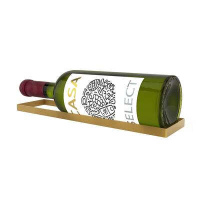 Photo du produit 'Etag�re � vin murale en m�tal dor� pour un double Magnum'
