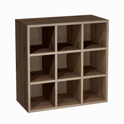 Photo du produit 'Module � 9 compartiments, finition bois noyer'