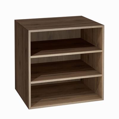 Photo du produit 'Module profond � 2 plateaux, finition bois noyer'