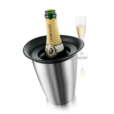 Photo du produit 'Seau � champagne Vacu Vin en acier inoxydable'