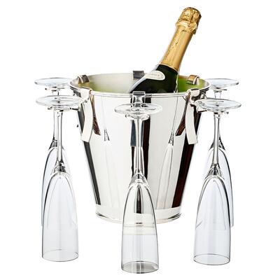 Photo du produit 'Seau rafra�chisseur � bouteilles CALO avec supports pour 6 verres'
