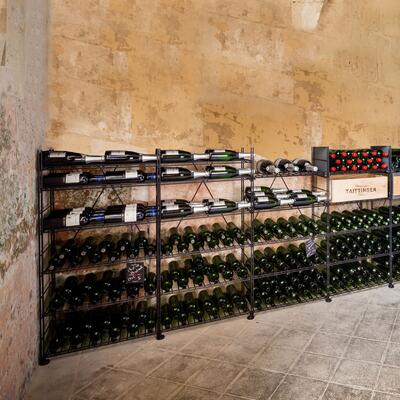 Photo du produit 'Syst�me d'�tag�res � vin LA CAVE en m�tal, H170 cm'