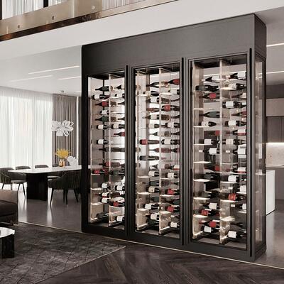 Photo du produit 'Vitrus, armoire en verre, L 280 cm, 3 portes, �tag�res en acrylique pour stockage horizontal.'