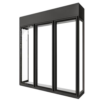 Photo du produit 'Vitrus, cabinet en verre,L 280 cm, 3 portes'