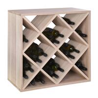 �tag�re � vin 60 cm, module LOSANGE, ch�ne naturel