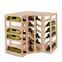 �tag�re � vin 60 cm, module d'angle, en pin naturel