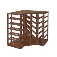 �tag�re � vin 60cm, module d'angle, pin teint�