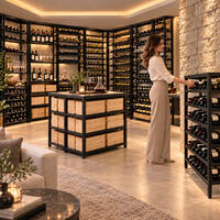 Photo du produit '�tag�re � vin BLACK PURE en m�tal'