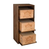 �tag�re � vin BOX, en pin teint�