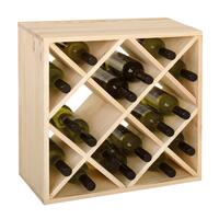 �tag�re � vin CUBE 52 avec losanges, en pin naturel