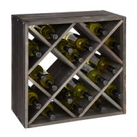 Photo du produit '�tag�re � vin LOSANGE 52, en pin de teinte brune'
