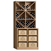 Photo du produit '�tag�re � vin PRESTIGE 7 en bois de ch�ne non trait�'