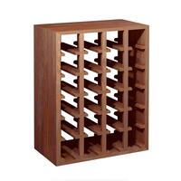 �tag�re � vin QUADRI �troite, bois de pin teint�
