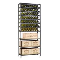 Photo du produit '�tag�re � vin de stockage m�tal-bois Black Pure WOOD mod�le 3'