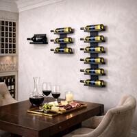 Photo du produit '�tag�re � vin murale BLACK PURE en m�tal'