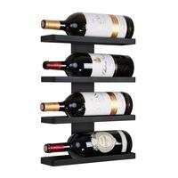 Photo du produit '�tag�re � vin murale en m�tal Black Pure pour 4 magnums'