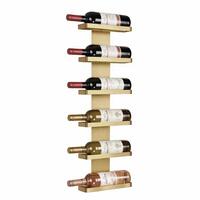 Photo du produit '�tag�re � vin murale en m�tal dor� pour 6 bouteilles de 0,75l'