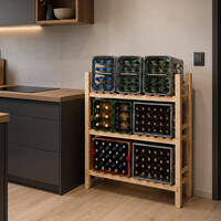 Photo du produit '�tag�re en bois pour 6 - 12 caisses de boissons/�tag�re pour caisses de boissons'
