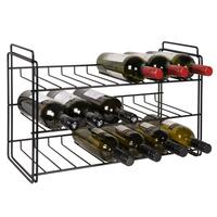 Photo du produit '�tag�re � vin SAUVIGNON, empilable et en m�tal, noir'
