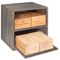 Photo du produit 'Module profond � plateaux coulissants, finition weng�'