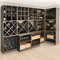 Photo du produit 'Module profond � plateaux coulissants, finition weng�'