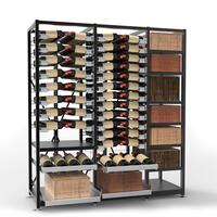 Photo du produit '�tag�re � vin en m�tal Xi, module de base � 8 niveaux'