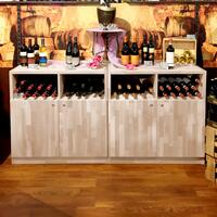 Photo du produit '�tag�re � vin PRESTIGE 12, ch�ne massif nature'