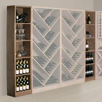 Photo du produit '�tag�re � vin PRESTIGE 10, ch�ne massif teint�'