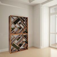 Photo du produit '�tag�re � bouteille ZEUS en bois teint�'