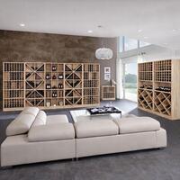 Photo du produit '�tag�res � vin PRESTIGE, ch�ne massif nature'