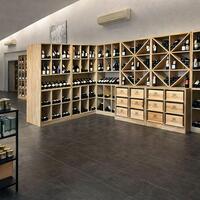 Photo du produit '�tag�res � vin PRESTIGE, ch�ne massif nature'