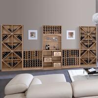 Photo du produit '�tag�res � vin PRESTIGE, ch�ne massif teint�'