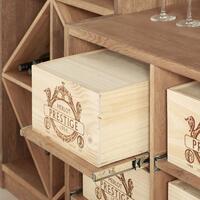 Photo du produit '�tag�res � vin PRESTIGE, ch�ne massif teint�'