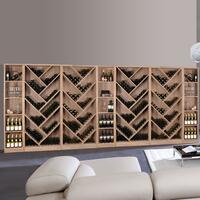 Photo du produit '�tag�res � vin PRESTIGE, ch�ne massif teint�'