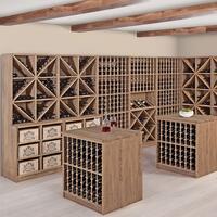Photo du produit '�tag�re � vin PRESTIGE 1, ch�ne massif teint�'
