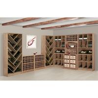 Photo du produit '�tag�re � vin PRESTIGE 4, ch�ne massif teint�'