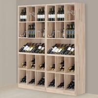 Photo du produit '�tag�re � vin PRESTIGE 9 en ch�ne massif nature'