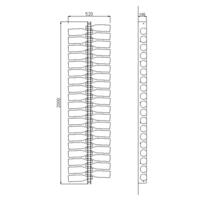 Photo du produit '�tag�re � vin murale RAVENNA, H 200 cm'