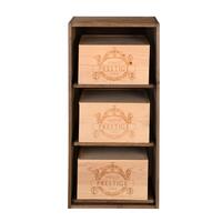 Photo du produit '�tag�re � vin BOX, en pin teint�'