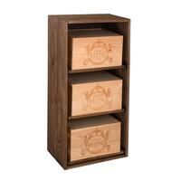 Photo du produit '�tag�re � vin BOX, en pin teint�'
