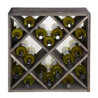 Photo du produit '�tag�re � vin LOSANGE 52, en pin de teinte brune'