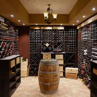 Photo du produit '�tag�re � vin LOSANGE 52, en pin de teinte brune'