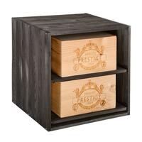 Photo du produit '�tag�re � vin 52 pour caisses, en pin de teinte brune'