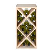 Photo du produit '�tag�re � vin �troite LOSANGE, en pin naturel'
