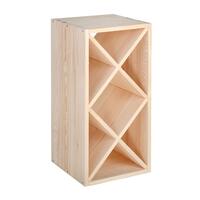 Photo du produit '�tag�re � vin �troite LOSANGE, en pin naturel'
