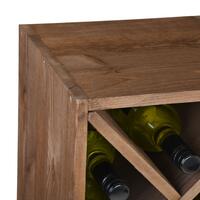Photo du produit '�tag�re � vin �troite LOSANGE, pin teint�'