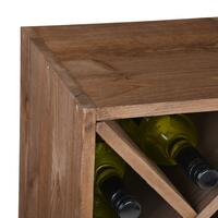 Photo du produit '�tag�re � vin �troite LOSANGE, pin teint�'