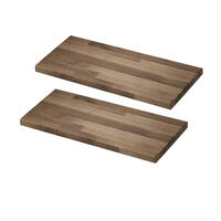 2 tablettes pour PRESTIGE NOVO en ch�ne teint� brun