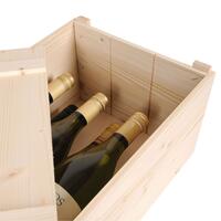Photo du produit 'Caisse � vin avec couvercle coulissant SIENA pour 6 bouteilles'