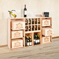 Photo du produit '�tag�re � vin BOX, en pin naturel'